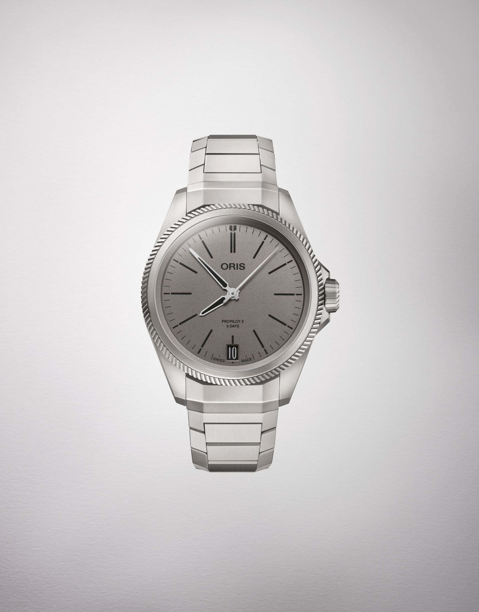 Oris Oris Propilot X Calibre 400 01 400 7778 7153-07 7 20 01TLC мужские часы серый циферблат на запястье